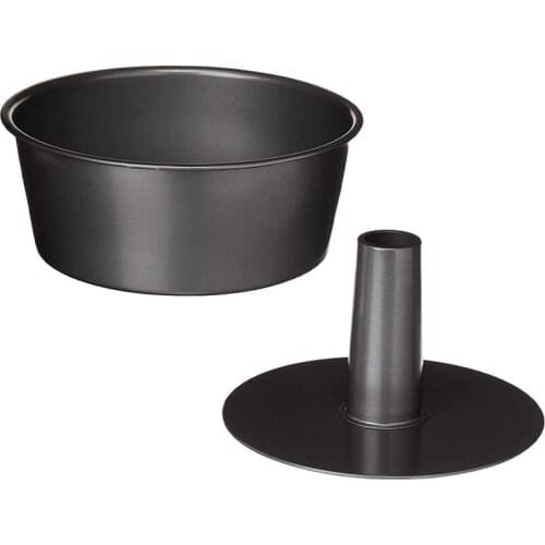 Non-Stick Angel Food Cake Pan, Cake Baking Pan Non-Stick Easy Release Round Cake Pan for Home Kitchen and Catering