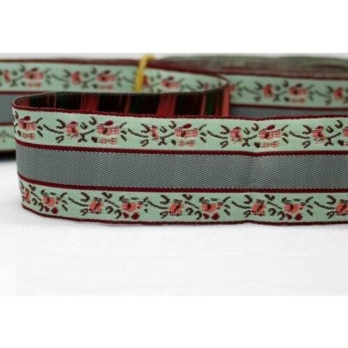 Cusack 1 meter 3 cm Chinese Flower Embroidered Webbing Ribbon Trim for Garment Bags Home Textiles DIY Crafts Sash Belt 14 Models