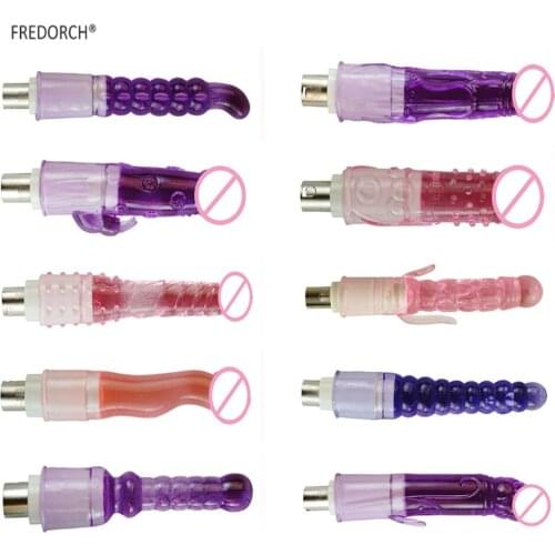 FREDORCH Crystal dildo Sex Machine A2 / F2 / F3 Attachment Anal Dildo Suction Cup Extension-Tube 3XLR Accessories Auxiliary