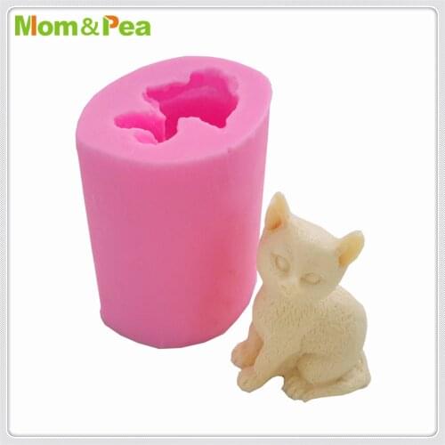 Mom&Pea MPA1995 Cat Silicone Mold Cake Decoration Fondant Cake 3D Mold Food Grade