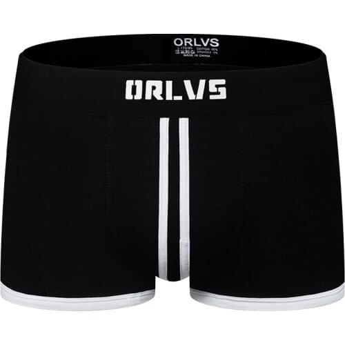 2020 ORLVS Brand Men Boxer Underwear New Cotton U Pouch Sexy Underpants Cueca Cotton Pants Boxer shorts Male Panties OR167