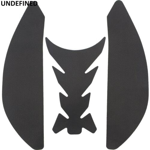 Motorcycle Fuel Tank Pad Fishbone Decal Side Knee Grip Protector Stickers Moto For Honda CBR600RR 2007-2012 Black Pegatinas moto