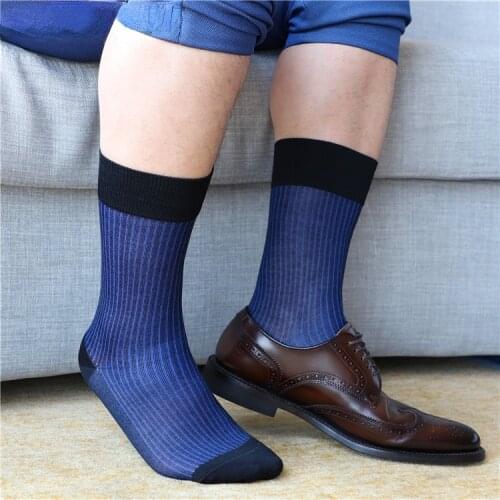 Tube Socks Mens Formal Dress Socks Business Men Streetwear Stocks Mens Socks Workplace Sexy High Quality Business Socks