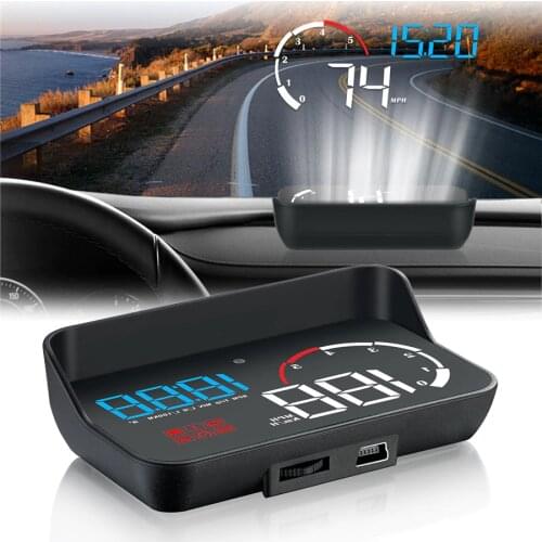 New Car HUD Head-Up Display OBD2 Dashboard Speedometer Projector Speed