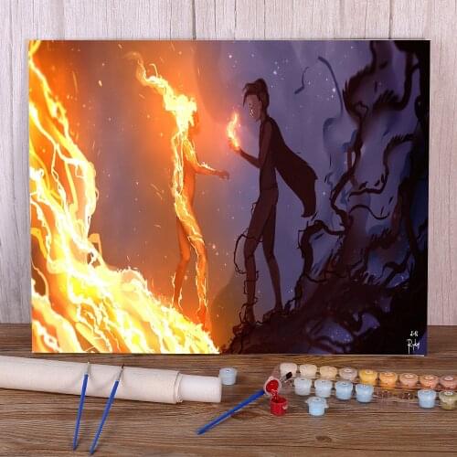 Scenery Two Sides Painting By Numbers Set Acrylic Paints 40*50 Picture By Numbers Photo Home Decor Crafts Adults Wholesale