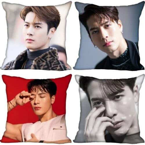 Custom GOT7 Jackson Pillow Cover Bedroom Home Office Decorative Pillowcase Square Zipper Pillow Cases Satin Soft No Fade 0519