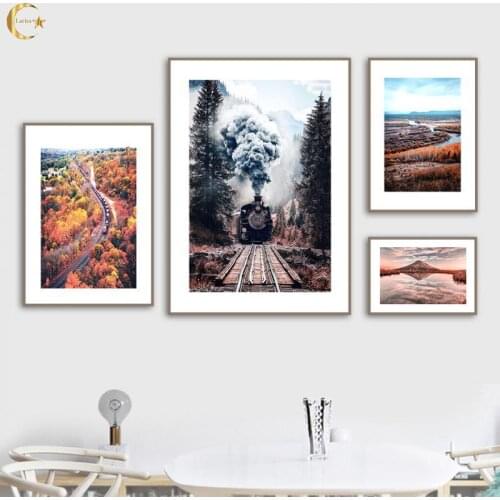 Nordic Posters and Prints Paris Eiffel Tower Hill Grassland Flower Canvas Painting Wall Art Picture for Living Room Home Decor