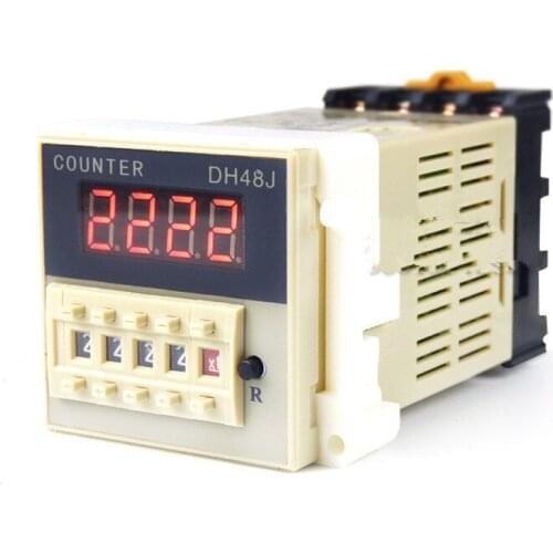 DH48J-8 8 pin AC220V contact signal input digital counter relay DH48J series counting relay