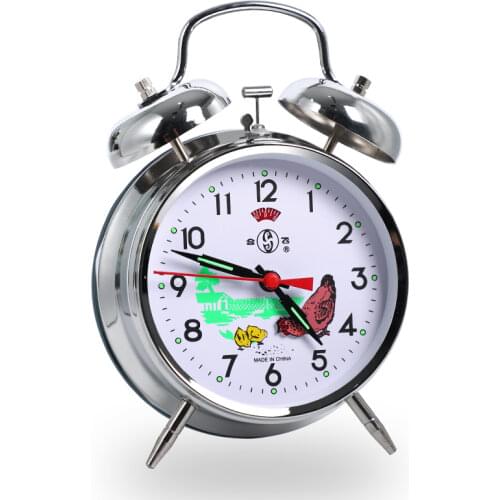 Luxury Vintage Alarm Clock Watch Mechanical Manual Clockwork Creative Gold Retro Desk Clock Metal Movement Table Clocks Gift