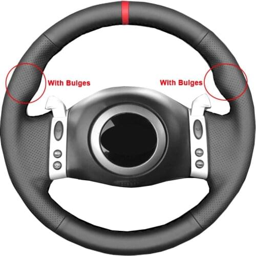 Hand Sewing Car Steering Wheel Cover Volant With Bulges For Mini Coupe 2001-2006 Convertible 2004-2008 Mini R50 R53 R52 R60