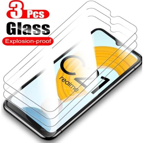 Glass Fo Realme C21 Cover Phone Screen Scratch Proof Protective Film On For Realme C 21 9H 2.5D Explosion Proof Tempered Glass