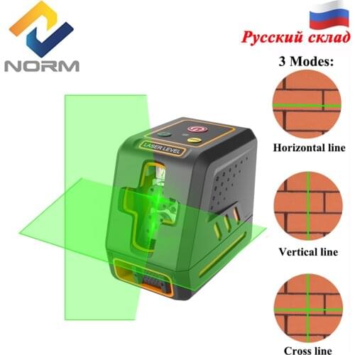Norm Cross Line Laser Level Self-Leveling Green/Red Laser Leveler Vertical Horizontal Level Measure Tool with Pulse Mode