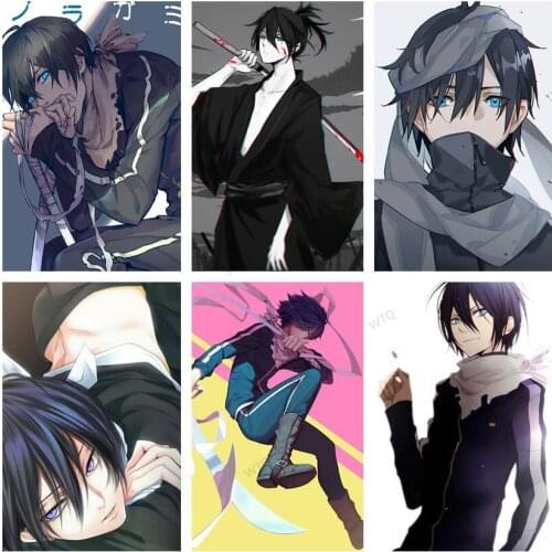 WTQ Canvas Painting Anime Posters Noragami Yato Retro Poster Wall Decor Wall Art Picture for Living Room Decoration Home Deco