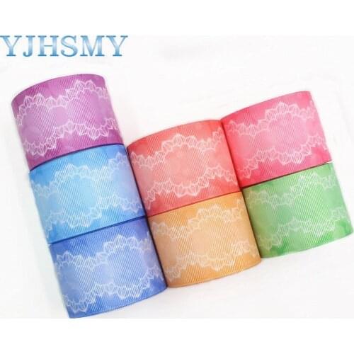 YJHSMY I-19822-1957,38mm 10yards Pure color lace thermal transfer, DIY bow cap accessories and accessories
