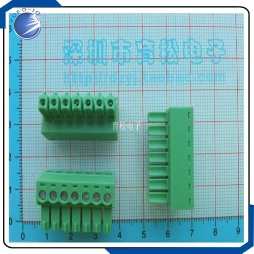 10PCS/LOT KF2EDG3.81 plug 7P 3.81MM 300V8A connector plug terminal 10