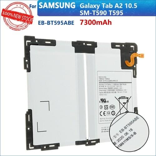 100% Original 7300mAh EB-BT595ABE For Samsung Galaxy Tab A2 10.5 SM-T590 T595 Tablet Battery With Tracking number