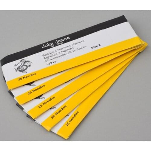 25Pcs/Bag Hand Needle Britain John James Leatherwear Needle Round Needle Diy Leatherwear hand Tool Leather Crafts blunt end