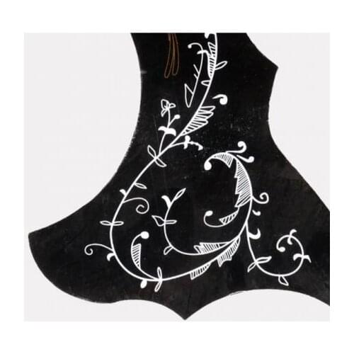 40 41in Left Handed Folk Guitar Pick Guards Plates Instrument Accs Kit Black