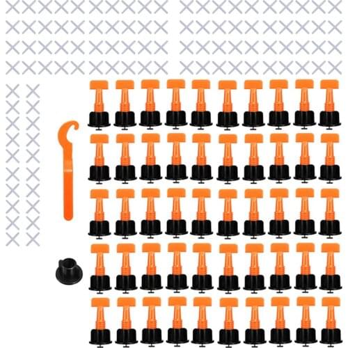 50 Pcs Flat Ceramic Floor Wall Construction Tools 2mm Reusable Tile Leveling System Kit tile Leveling Locator hand Tool Dropship