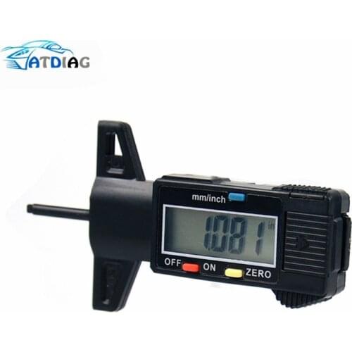 Auto Car Digital Tire Tread Depth Gauge Measurer Tool Caliper LCD Display Tread Checker Tire Tester For Cars