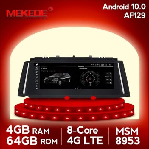 Car multimedia player 4G Lte 4G+64G 8 core Android 10.0 MSM8953 Car DVD For BMW 7 series F01 F02 2009-2015 with audio radio GPS