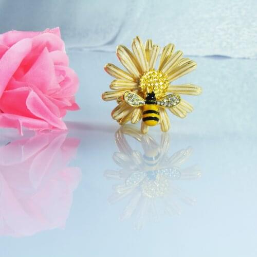 Free shipping bee napkin rings wedding wholesale, napkin holder 12 pcs qn20090112