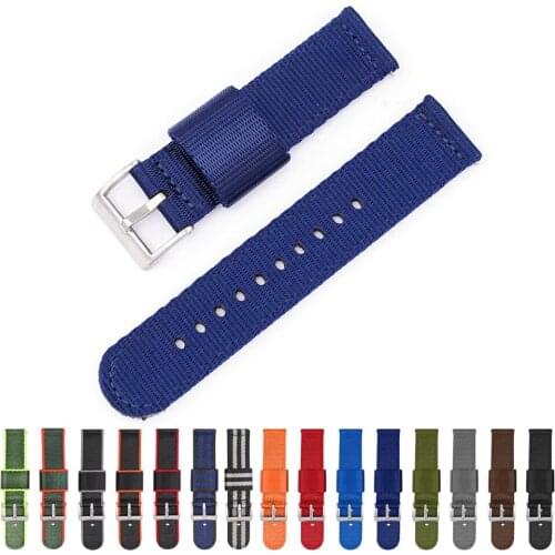 Quick Release Canvas Nylon Strap Replacement Band For Garmin Vivoactive 4 4s/Venu 2 2s/Forerunner 55 245 645 Music Watchbands