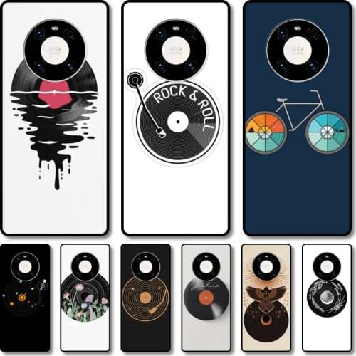 The disc S feeling Phone Case For Huawei mate 40 30 10 20 40 8 9 Lite Z Pro RS black cell shell