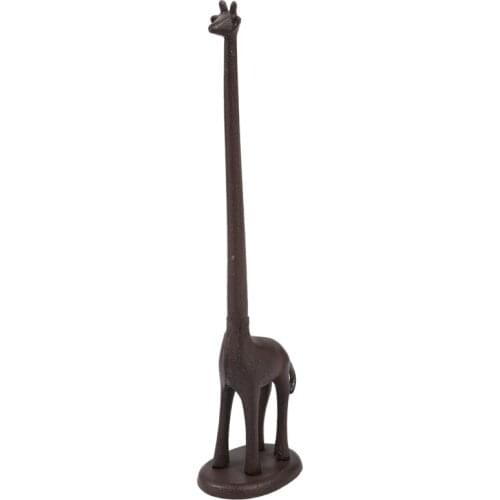 Paper Towel Holder Free Standing Toilet Paper Holder Cast Iron Giraffe Paper Holder Versatile Decorative Bathroom Toilet Paper