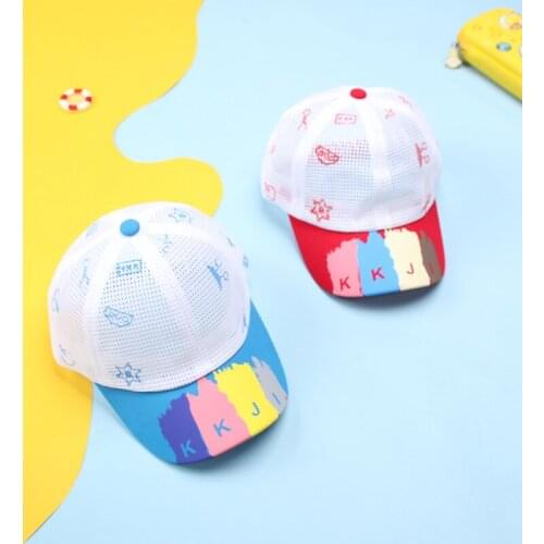 Full Mesh Child Baseball Cap Breathable Thin Summer Hip Hop Sunscreen Kids Hats Boys Girls Hat Caps