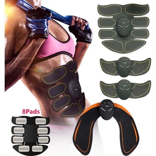 Abdominal Muscle Stimulator Hip Trainer EMS Massage ABS Muscles Electrostimulator Toner Body Exercise Fitness Equipment Home Gym