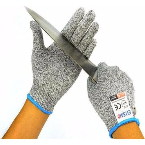 ELYSAID 2Pairs/Lot Level 5 Food Grade Cut Resistant Working Gloves With Stainless Steel Wire HPPE Device Protection Of Hand
