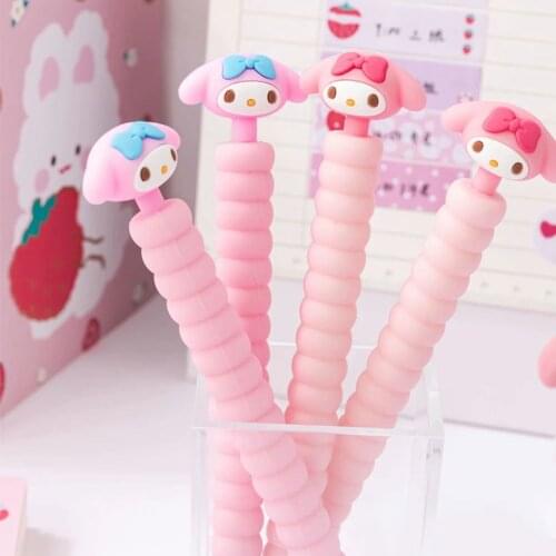 1pcs 0.5mm Cartoon Silicone Automatic Pencil Breakproof Core Simple Style Mobile Pencil Office School Supplies Stationery