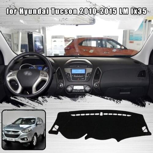 Car Dashboard Cover Dash Mat for Hyundai Tucson 2010-2015 LM Ix35 Auto Non-slip Sun Shade Pad Carpet