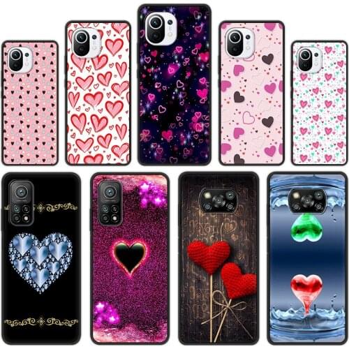 Cute Cartoon Love Fundas Shockproof Phone Case For Xiaomi Poco X3 NFC M3 Pro 9T 11 Note 10 10T Lite 5G Soft Cover Shell Coque