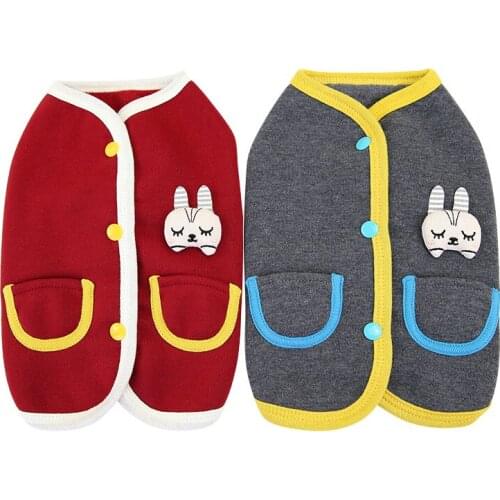 Fashion Pet Dogs Fleece Clothes For Autumn Winter Classical Thickening Coat For Chihuahua Small And Medium Dogs Clothes S-2XL