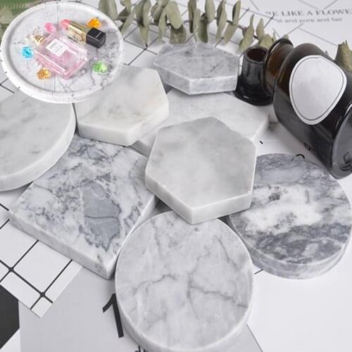 10 cm diameter marble floor mat desktop cosmetics jewelry shooting background board photo shooting props decorative slate