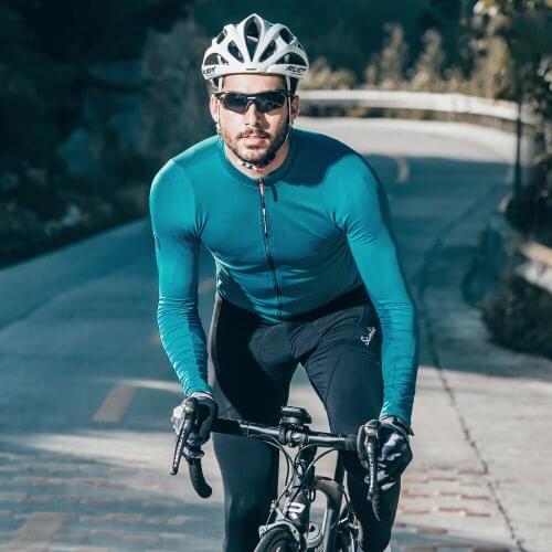 2022 New Santic Men Cycling Jersey Long Sleeves Fit Comfortable Sun-protective Road Bike Tops MTB Jerseys Asian Size
