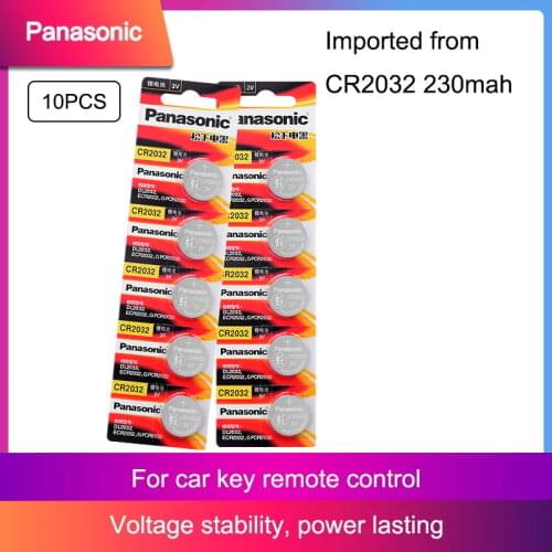 PANASONIC 2021 Promotion Sale 10pcs 3V CR2032 CR 2032 Watch Clock Batteries Button Coins Pilas Calculator Lithium Battery