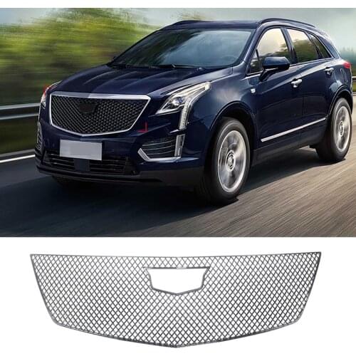 Front Bumper Grille for Cadillac XT5 Upper Radiator Mesh Hood Grill ABS Chrome Decoration Cover Trim Car Auto Accessories