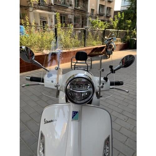 Motorcycle Front Acrylic Screen Windshield Wind Deflector Windscreen Cover for VESPA GTS 250 300 Piaggio Scooter Accessories