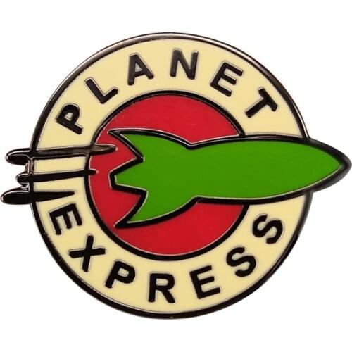 Planet Express Pin Space Ship Brooch