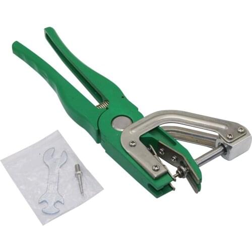 1Pc Green Pig Cattle Sheep Ear Tag Pliers Animal Identification Tags Puncher Clamp Farm Animal Livestock Supplies