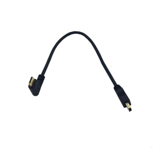 Gold-plated usb3.1 type-C male elbow turn mini mini MINI 5pin 0.25 m