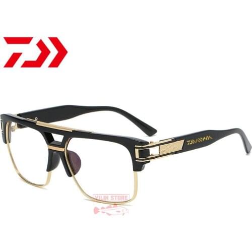 DAIWA Mens Women Fishing Glasses UV400 Sport Cycling Glasses Outdoor Sports Sunglasses Camping Hiking Driving Fishing Eyewear