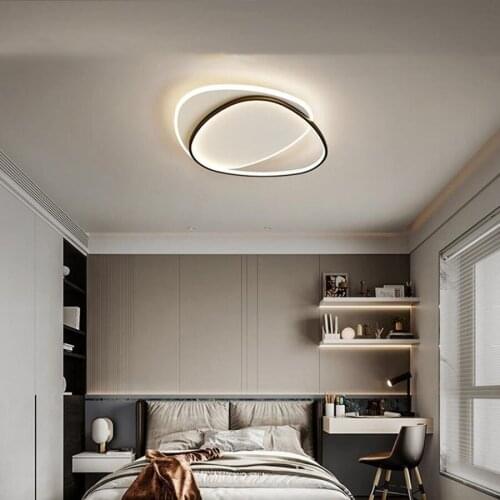Modern Simple Overhead LED Ceiling Lamp Nordic Round Combination Design Chandelier Home Bedroom Dining Living Room Study Decor