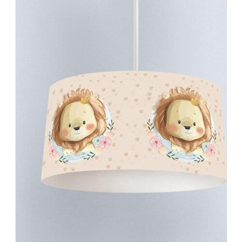 Lamp For Kids Bedrooms Light Chandelier for Living Room Childrens Room Beige Lion Model 162