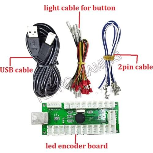 1 set Zero Delay Arcade USB Encoder PC To LED Joystick LED Arcade controller USB To Joystick For Arcade Game Control board