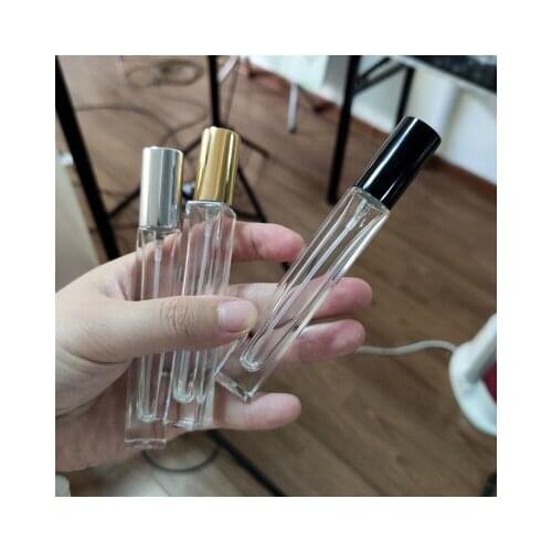 10/30pcs High Grade 10ml Travel Transparent Glass Perfume Atomizer Small Mini Empty Spray Refillable Bottle