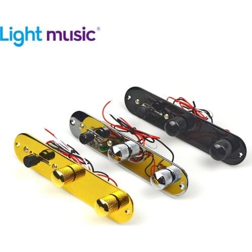 3 Way Wired Loaded Prewired Control Plate Harness Switch Knobs for TL Tele Telecaster Black Gold Chrome Guitar Parts